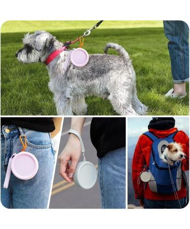 Sky Blue Silicone Dog Training Feed Bags - 2 Pieces | Portable Easy to Clean Dog Treat Accessories - Buy Online on GoSupps.com