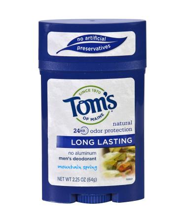 Tom's of Maine Men's Long Lasting Deodorant Mountain Spring 2 Count
