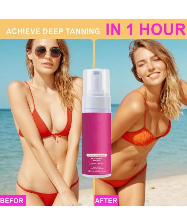 Self-Tanning Cream - Fast Tanning Moisturizing Lotion 150ml | Natural Care Long-Lasting Self-Tanning Body Lotion for Men and Women - Buy Online on GoSupps.com
