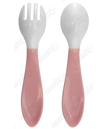 Pepa Pig Baby Spoon Fork Set - BPA Free, Reusable, 12.5cm | Baby Weaning & Training Kids Tableware | Pink, 2pcs - Ideal for Girls 6+ Months - Buy Online on GoSupps.com