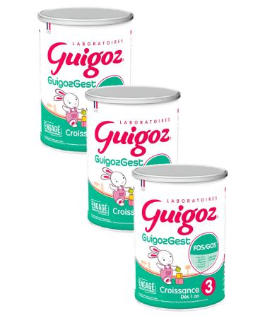 GUIGOZ GUIGOZGest 3 Lait de croissance en poudre de 1 3 ans - Bo te de 800g (Lot de 3) 800 g (Lot de 3)