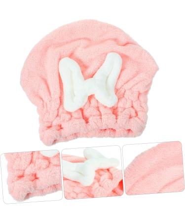 Fast Drying Healeved Shower Cap & Hair Towel - Comfortable Pink Bath Supplies for Dry Hair - Buy Online on GoSupps.com