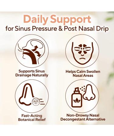Marie Originals Sinus Relief Spray Natural Topical Decongestant with Essential Oils for Sinus Discomfort Travel Nasal Spray Alternative with Eucalyptus Peppermint & Yellow Sweet Clover 1 FL OZ - Buy Online on GoSupps.com