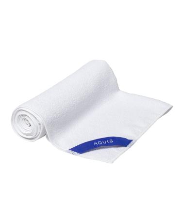 AQUIS Towel Hair-Drying Tool  Water-Wicking  Ultra-Absorbent Recycled Microfiber Whitecap
