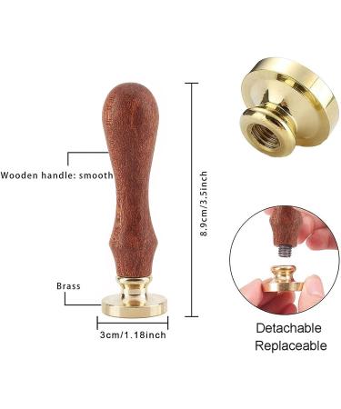 CRASPIRE Dragon Wax Seal Stamp Sword Vintage Baroque Shield 30mm - Brass Head with Wood Handle for Wedding Invitations and Holiday Cards - Buy Online on GoSupps.com