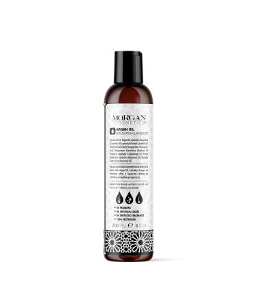 Buy Morgan Cosmetics 8 Oz EWG Certified Sulfate Free Argan Oil Shampoo Lavender - Paraben & Synthetic Fragrance Free for Damaged Hair Made in USA - International Shipping Available - Buy Online on GoSupps.com