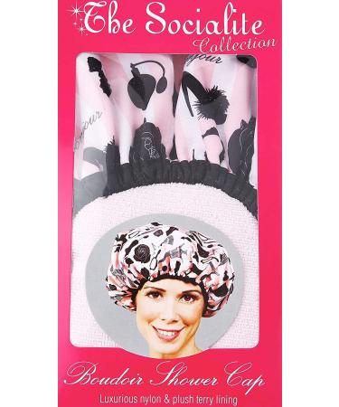 Betty Dain Stylish Terry Lined Shower Cap - The Socialite Collection Boudoir | International Shipping Available - Buy Online on GoSupps.com
