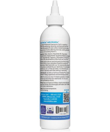 Oticbliss Advanced Ear Cleaning Products for Dogs & Cats with Odor Control Drying Agent Aloe Vera and Nourishing Vitamin E Reduce Head Shaking - Clear The Ear (Advanced Cleaning 237ml) Advanced Cleaning 236.6 ml (Pack of 1) - Buy Online on GoSupps.com