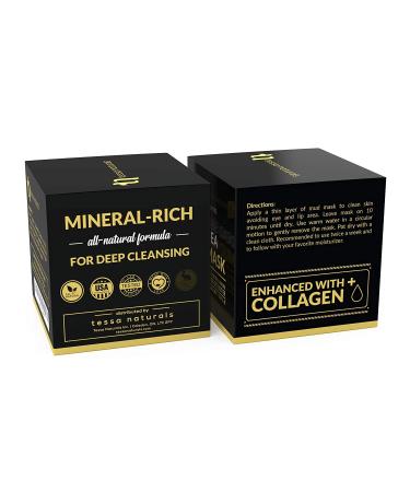 Dead Sea Mud Mask with Collagen - Reduces Blackheads, Acne & Oily Skin - Natural Anti-Aging Formula for Face & Body - Men & Women - Buy Online on GoSupps.com
