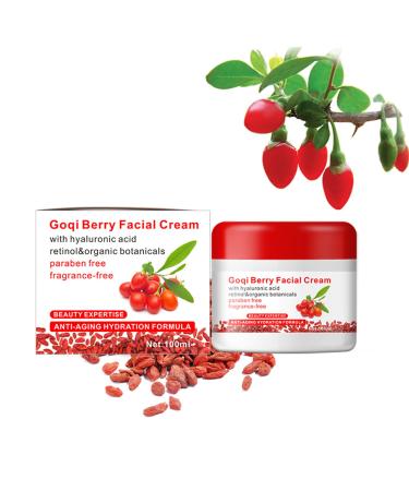 Goji Berry Facial Cream 100g Anti-Aging Antioxidant Face Moisturizer Revitalizing Anti Wrinkle Cream Face Moisturizer Revitalizing Facial Cream