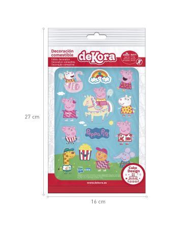 Dekozauber24 Edible Muffin Toppers Peppa Pig - 13 Wafer Decorations for Kids' Birthday Cakes and Muffins - Buy Online on GoSupps.com
