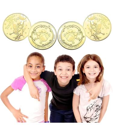 Tooth Fairy Coins - 20 Gold Coins for Kids | Perfect Lost Tooth Gifts & Souvenirs | Unique Tooth Fairy Gift Ideas for Boys & Girls - Buy Online on GoSupps.com