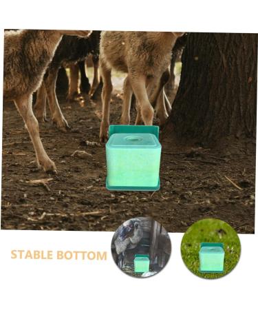FUNOMOCYA 2pcs Salt Brick Stand for Sheep Feed Pan Livestock Salt Feeder Pp Poultry Cattle and Sheep - Buy Online on GoSupps.com