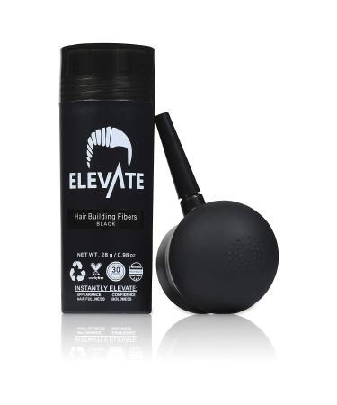 ELEVATE Hair Perfecting 2-in-1 Kit - Natural Hair Thickening Fibers & Spray Applicator Pump | Conceal & Thicken Thinning Hair (Medium Brown & Black) - Buy Online on GoSupps.com