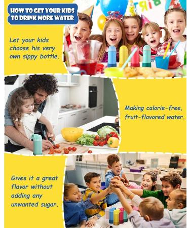 EIJIAN 14oz Kids Insulated Water Bottle with Straw Lid - Leak-Proof BPA-FREE Stainless Steel Cup for Toddlers - Double Wall Vacuum Flask for School, Outdoor, Travel - Green - Buy Online on GoSupps.com