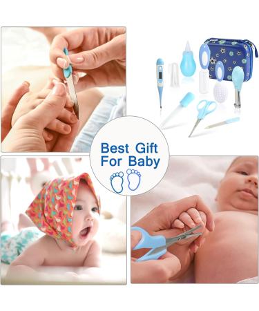9 PCS Baby Grooming Kit | Protable Nursery Health Care Set for Baby Girl & Boy | Includes Comb, Brush, Clippers, Scissors | Newborn Gift Set - Buy Online on GoSupps.com