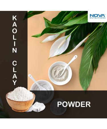Nova Nutritions Kaolin Powder 16oz (454g) - Natural Regenerator for Facial Body Mask & Skin - Buy Online on GoSupps.com