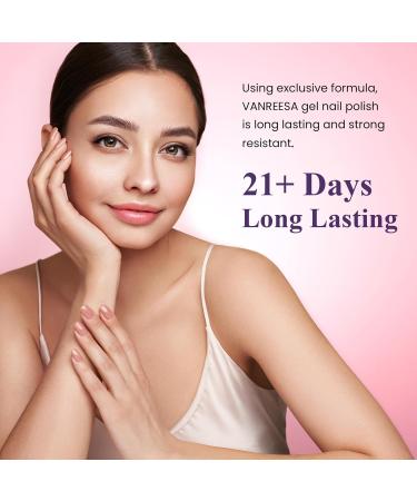 VANREESA 24 PCS Gel Nail Polish Pink Nude Purple Blue Gel Nail Polish Set Spring Summer Gel Polish Kit Soak Off U V Gel Nail Polish Set with Base Top Coat Nail Art Set Gifts for Women Brilliant Starry Sky - Buy Online on GoSupps.com