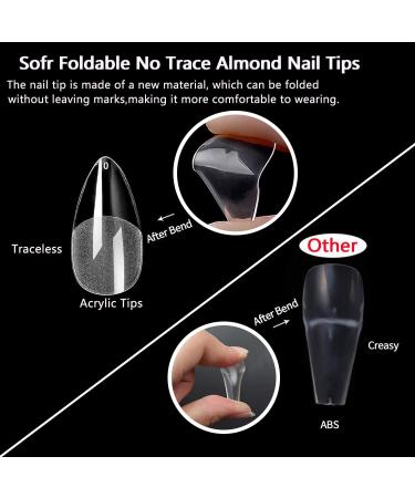 MAGIC ARMOR Almond Nail Tips - 504pcs Half Matte Pre-shaped French False Nails for Nail Extension - 10 Sizes Almond Nail Tips for Acrylic Nails - Short Almond Nail Tips - Buy Online on GoSupps.com