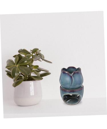 Yardenfun Goblincore Ceramic Diffuser & Wax Warmer - Tulip Form Desk Decoration for Aromatherapy & Home Decor - Buy Online on GoSupps.com