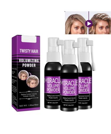 Quick Styling Hair Refreshing Spray Magic Volumizing Spray Instant Volumizing with Non-Greasy & Non-Sticky Hair Fluffy Spray Oil Removal Lazy Gadget Wash-Free Volumizing (3pcs)