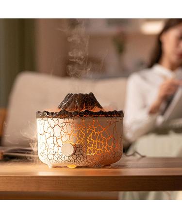 Buy Remote-Controlled Aromatherapy Device - Multifunctional Volcanic Classor with Smoke Ring Effect | Stylish Two-Colored Design for Home & Office (White EU Connector) - Buy Online on GoSupps.com