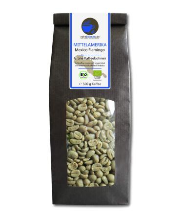 Organic green coffee Arabica Mexico Flamingo 500g