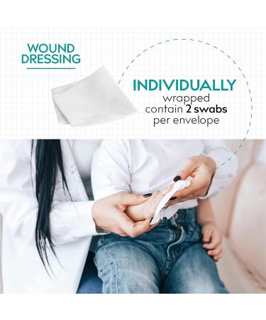 Medrull Sterile Ultrasoft 4-Layer Wound Compresses - 5cm x 5cm (40 Pieces) - Non-Woven Ideal for Quick Healing - Buy Online on GoSupps.com