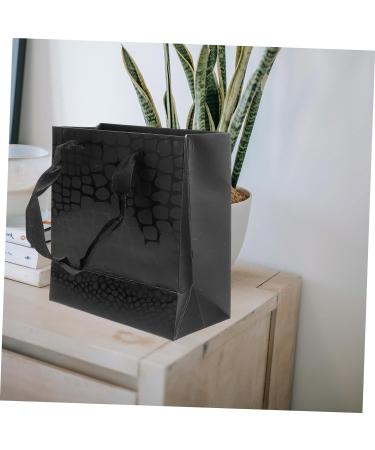 HOMSFOU 10pcs Black Gift Bag Gift Bags Bulk Gift Bag for Men Party Bags Gift Bag Bulk Bags for Hotel Guests Bulk Gift Bags Party Favor Bag Gifts Bags White Card Paper Xs 15c - Buy Online on GoSupps.com