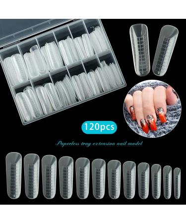 VNJAOI 120 POLL POLY Extension Gel & Dual Nail Forms - Long Gel Nail Shapes for Salon & DIY Nail Art - Perfect for Manicure & Creative Designs - Buy Online on GoSupps.com
