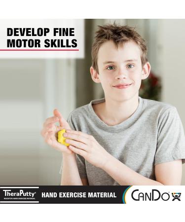 CanDo Theraputty 170g Yellow (Very Soft) - 6 oz Therapy Plasticine - Buy Online on GoSupps.com