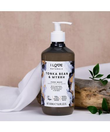 I LOVE Tonka Bean and Myrrh Hand Wash - Moisturizing Hand Soap with Essential Oils - Skin Smoothing Formula - Plant-Based Cleansers - 3 pc Fresh 16.9 Ounce (Pack of 3) - Buy Online on GoSupps.com