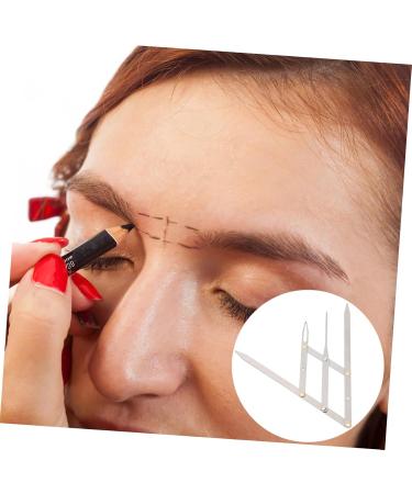 NOLITOY 3pcs Eyebrow Scale 3 Point Positioning Ruler Bladee Measuring Tool Second Generation Adjustable Gold 16X4.5X0.6CMx3pcs Silverx3pcs - Buy Online on GoSupps.com