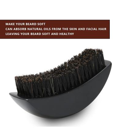 Beard Care Brush with Soft Bristles | Cleansing & Exfoliating | Eco-Friendly Wooden Handle | Compact Travel Size - Buy Online on GoSupps.com