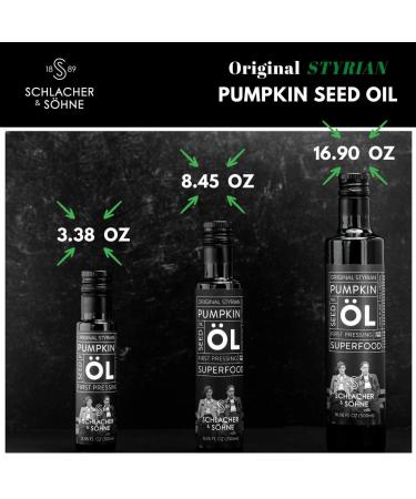 100% Pure Cold Pressed Styrian Pumpkin Seed Oil - Prostate Health, Hair Growth, Non GMO - Made in Austria (500ml) - Buy Online on GoSupps.com