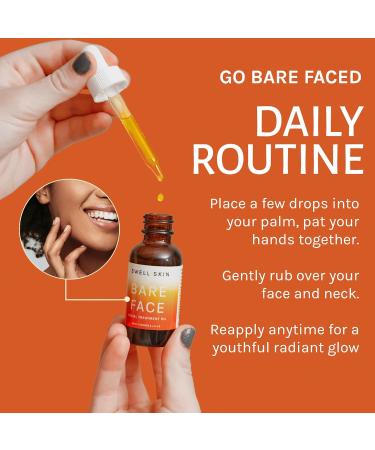 BARE FACE OIL | Antioxidant Botanical Oil | Tone-Enhancing Vitamin A C & E for Radiant Skin | 1oz | International Shipping Available - Buy Online on GoSupps.com
