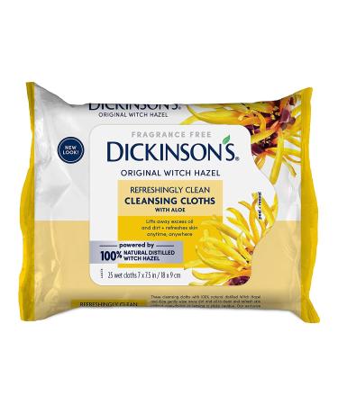 Dickinsons Original Witch Hazel 25 ct (2 pack) - Natural Astringent for Face and Body - Buy Online on GoSupps.com