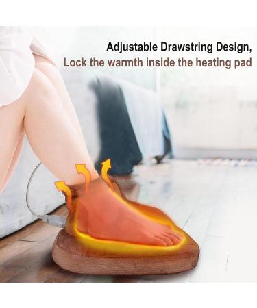 Fast-Heating Electric Foot Warmers | 3 Temperature Settings | Sherpa-Lined | Machine-Washable | Auto Shut-Off | Brown - Buy Online on GoSupps.com