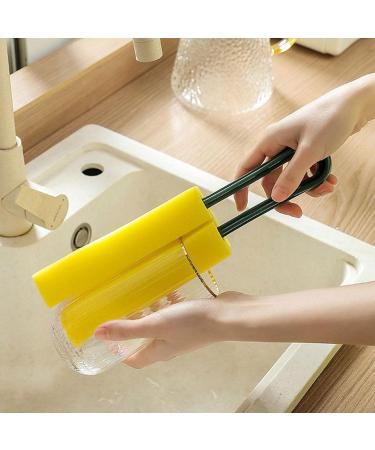 Cup Cleaner Brush Water Absorbing Sponge Bottle Brush Soft and Flexible Sponge for Thorough Cleaner Bottle Sponge Brush - Buy Online on GoSupps.com