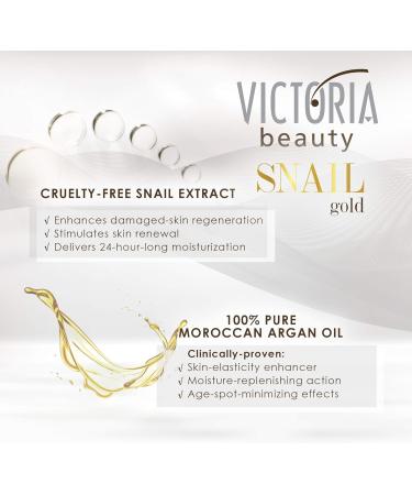 Victoria Beauty Snail Cream with Argan Oil - Nourishing Body Cream for the Whole Family (200 ml) | Hydrate & Rejuvenate Skin - Buy Online on GoSupps.com