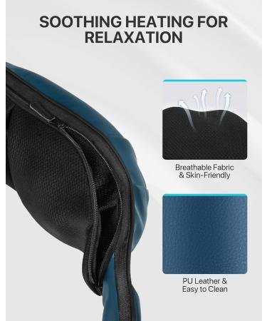 AllJOy Shiatsu Neck and Back Massage Device with Heat - Electric Shoulder & Foot Massager for Home & Office | Perfect Gift for Men & Women - Buy Online on GoSupps.com