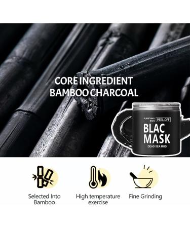 Peel Off Face Masks Blackhead Remover Mask Bamboo Charcoal Face Masks Skincare Peel Off Dead Sea Face Mask for Dirt Acne Pores Shrinking Deep Cleansing Purifying Skin - Buy Online on GoSupps.com