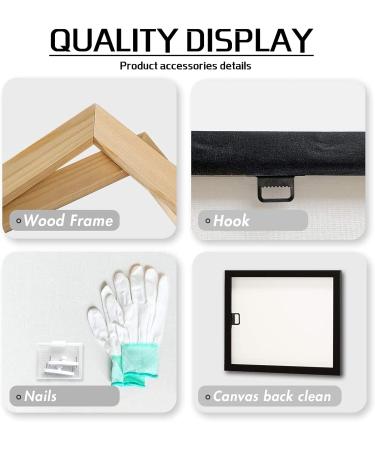 Inspirational Respiratory System Watercolor Wall Art for Medical Office - Modern Canvas Home Decor - 16x24 Inch Framed Black - Buy Online on GoSupps.com