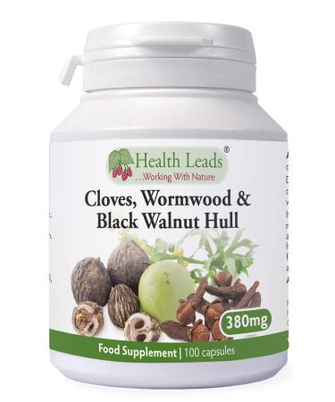 Cloves Wormwood & Green Black Walnut Hull 380mg x 100 Capsules - Buy Online on GoSupps.com
