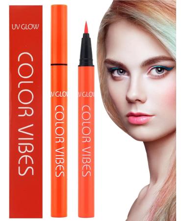 Neon Eyeliner 8 Colors Rainbow Eyeliner Waterproof Smudge Proof Neon Green Eyeliner for Body Eye Face Paint Makeup Shakven Orange 1 count (Pack of 1) - Buy Online on GoSupps.com