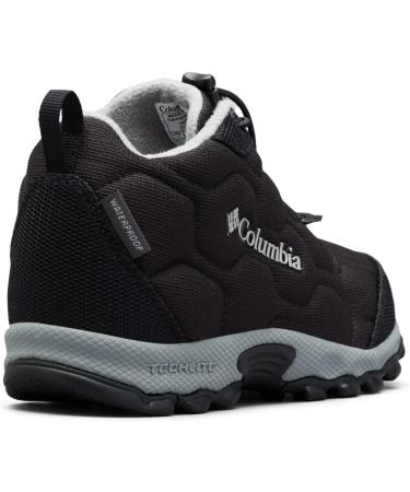 Columbia Unisex Kids Firecamp Mid 2 WP Hiking Boots - Black & Monument | EU Size 34 - Shop Internationally - Buy Online on GoSupps.com