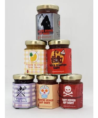 Hot Sauce Sampler Box 6 x 55ml in a gift box
