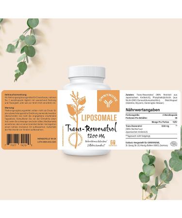 Buy High-Dose Liposomal Trans-Resveratrol 1200mg Capsules - 98% Pure Japanese Knotweed | 180 Capsules (3-Pack) - Premium Antioxidant Supplement for Optimal Health - Buy Online on GoSupps.com