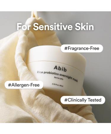 Abib Overnight Jelly Glow Duo: PDRN Collagen Lip Mask Glazed Jelly 0.38 fl oz & Rice Probiotics Overnight Mask Barrier Jelly 2.7 fl oz - Buy Online on GoSupps.com