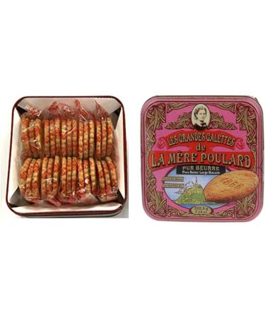  LA MERE POULARD La M re Poulard | Salted Caramel Biscuits | French Butter Biscuits | Caramel Butter Shortbread - 202.5g | Gift Biscuit Tins - Buy Online on GoSupps.com